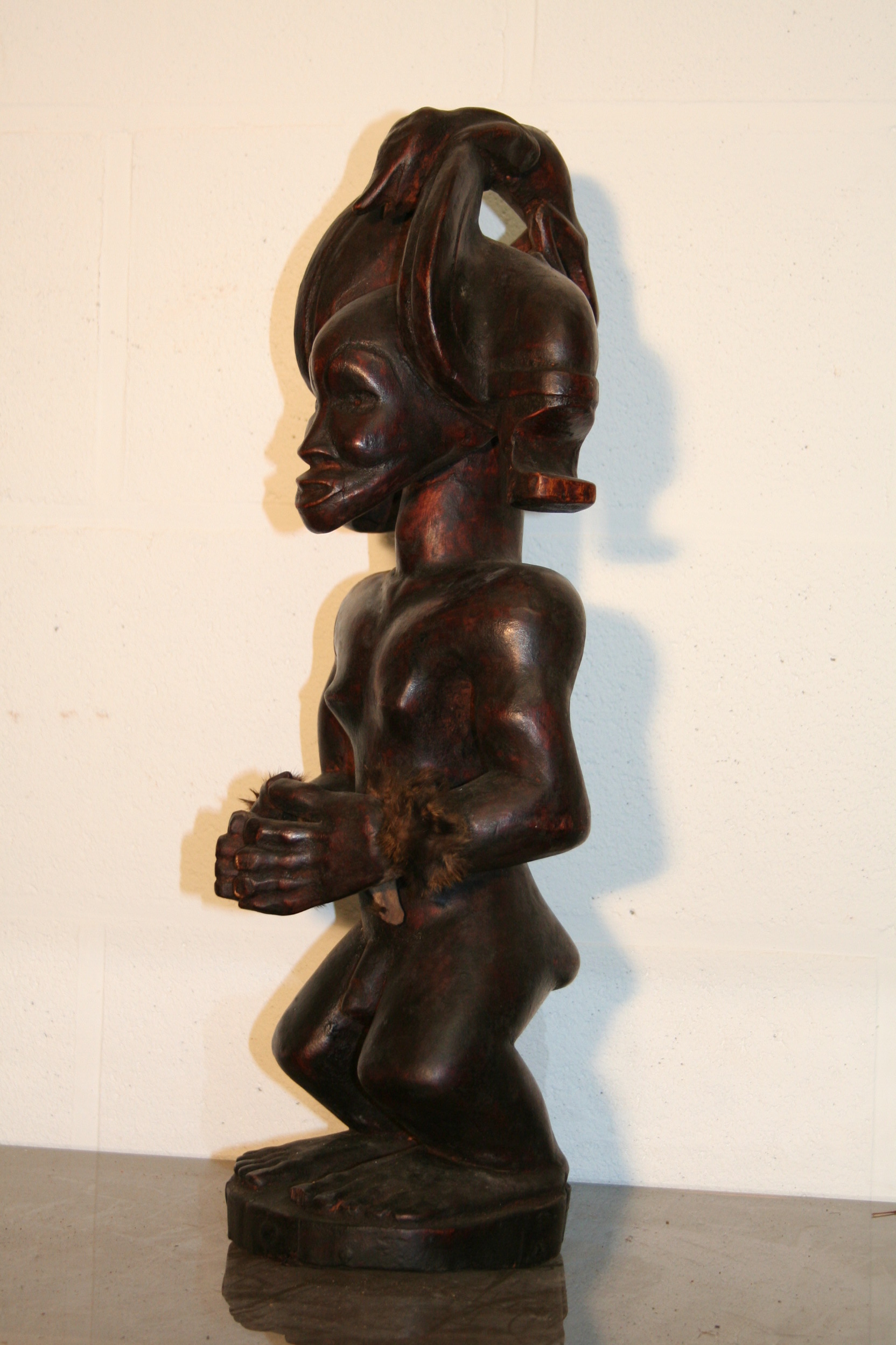 tchokwe(statue Tshibinga), d`afrique : R.d.du Congo, statuette tchokwe(statue Tshibinga), masque ancien africain tchokwe(statue Tshibinga), art du R.d.du Congo - Art Africain, collection privées Belgique. Statue africaine de la tribu des tchokwe(statue Tshibinga), provenant du R.d.du Congo, 1648:statue représentant Tshibinga Ilunga,l
